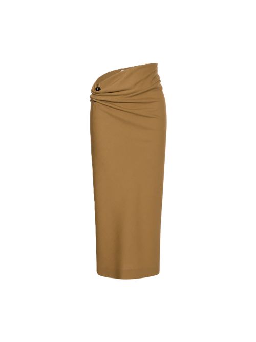 Gonna midi con piercing Alberta Ferretti Alberta Ferretti | 252U_010266350145 MARRONE